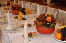 Оформление стола природными композициями       Цена: 200 руб./1 композиция