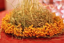 Оформление стола природными композициями        Цена: 150руб./1 композиция